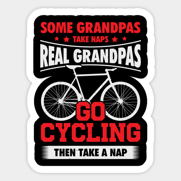 Bicycle Cycling Grandpa Cyclist Grandfather Gift Sticker by Dolde08